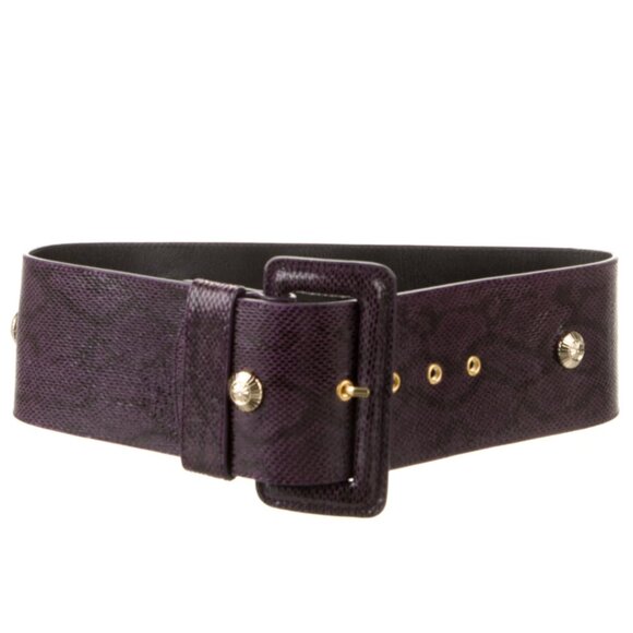 NWT Temperley London Burgundy Eternity Wide Waist Belt XS